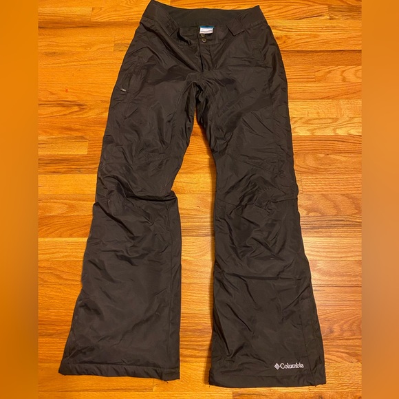 Columbia NWOT Snow pants Women’s Size S (R) Omnitech Black - Picture 1 of 8